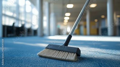 Wallpaper Mural Cleaning Brush and Broom for Office Maintenance in a Modern Workspace Interior Torontodigital.ca