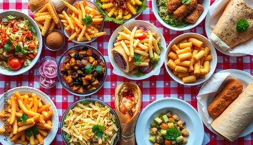 Wallpaper Mural collage of food on the table Torontodigital.ca