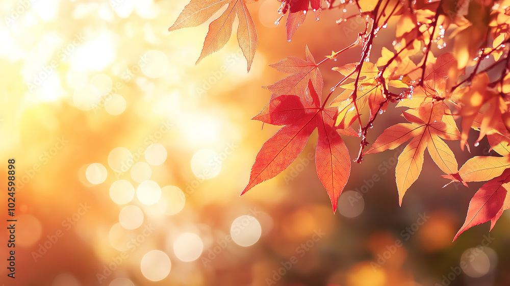 Festive Web Banner for Autumn and Year-End Events Featuring Maple Leaves and a Warm Bokeh Background Festive Web Banner for Autumn and Year-End Events Featuring Maple Leaves and a Warm Bokeh Background