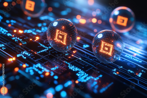 Futuristic Digital Technology Concept