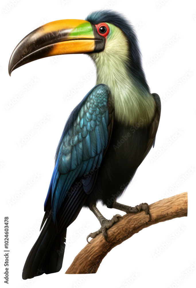 Obraz premium PNG Hornbill bird iridescent animal toucan beak.