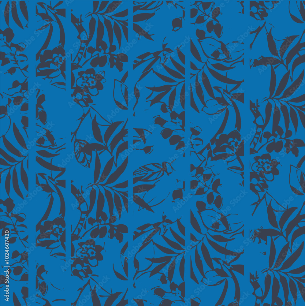 Big flowers pattern, upscale floral pattern. graphical textures floral, trendy colors pattern , flowers background with leaves. vector illustration,tropical,monochrome Big flowers pattern, upscale floral pattern. graphical textures floral, trendy colors pattern , flowers background with leaves. vector illustration,tropical,monochrome