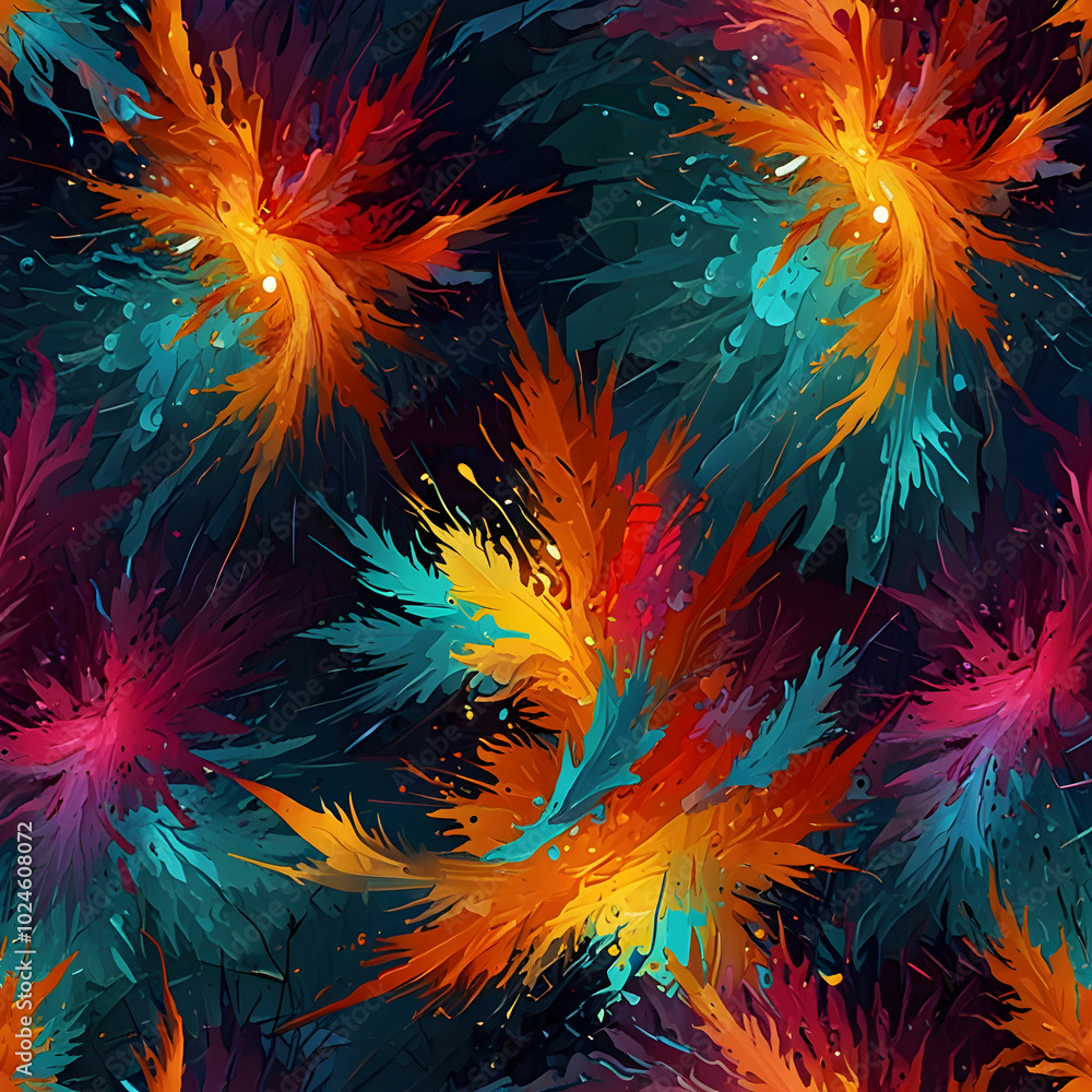 A stunning collection of abstract digital art featuring vibrant colors A stunning collection of abstract digital art featuring vibrant colors