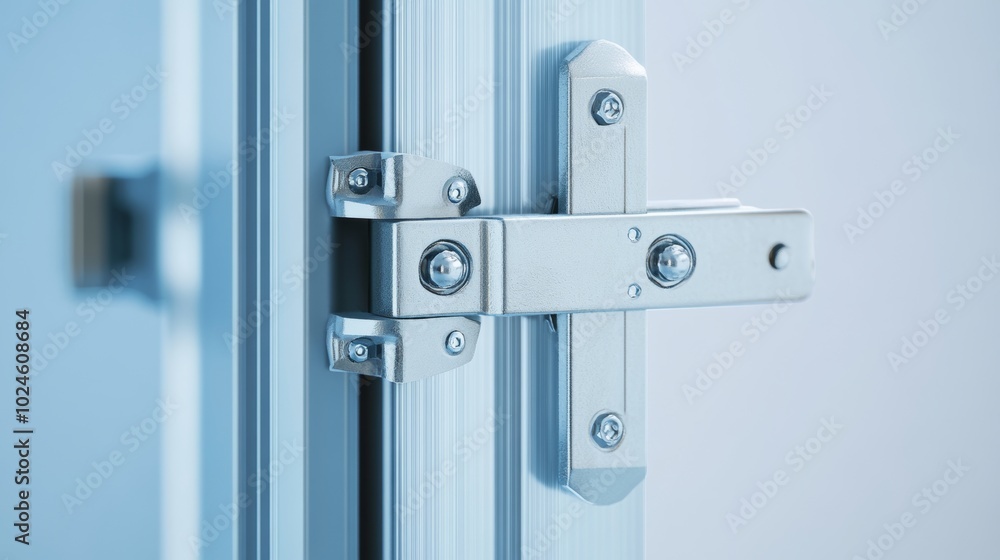 high-resolution close-up of an aluminum door with detailed metal tones and clean aesthetic background showcasing precision and design in modern architecture and hardware high-resolution close-up of an aluminum door with detailed metal tones and clean aesthetic background showcasing precision and design in modern architecture and hardware