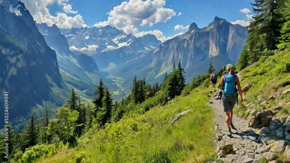 animation of woman climbing a mountain animation of woman climbing a mountain