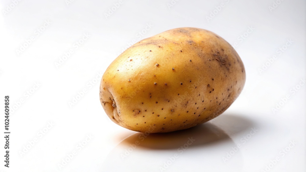 Silhouette Press for a potato isolated on a white background Silhouette Press for a potato isolated on a white background
