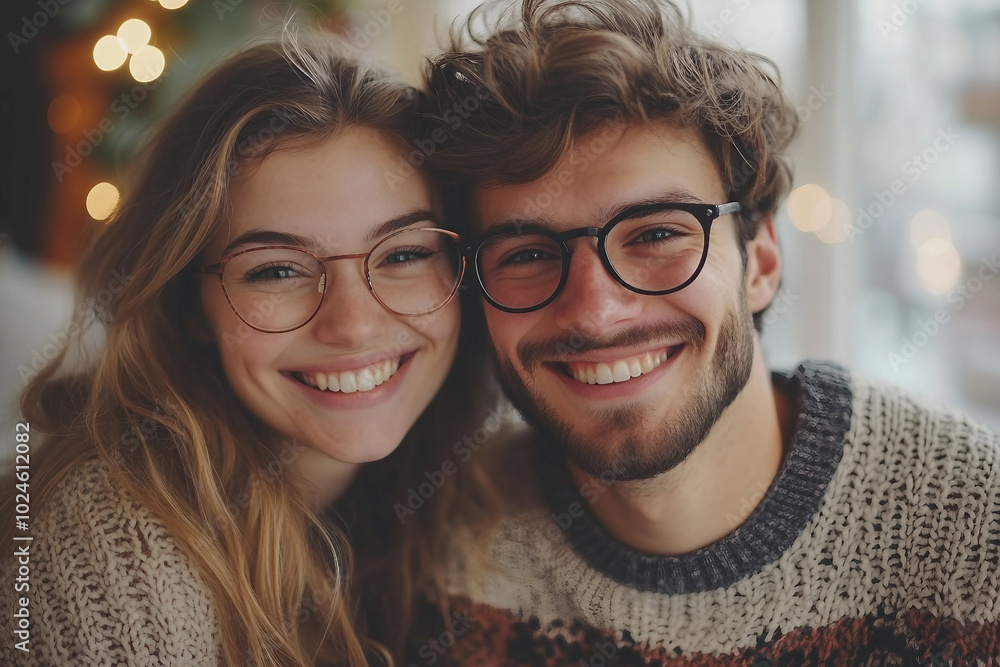 Picture of happy people spending time in cozy living room generative ai concept Picture of happy people spending time in cozy living room generative ai concept