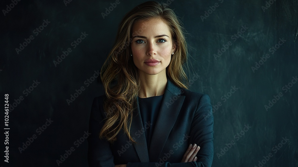 Professional Businesswoman in Elegant Attire Professional Businesswoman in Elegant Attire