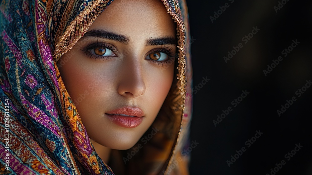 Omani Woman in Traditional Attire Omani Woman in Traditional Attire