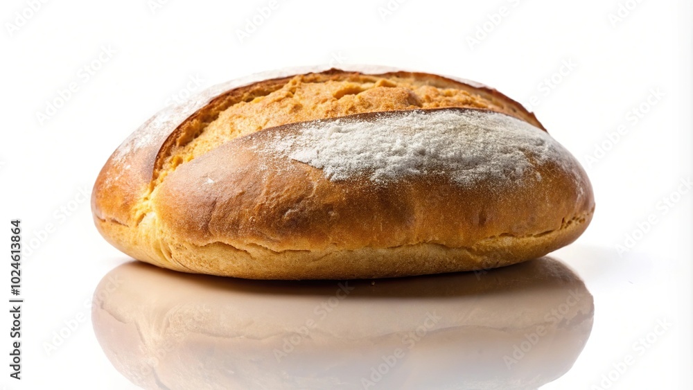 Simple baked bread isolated on white background silhouette Simple baked bread isolated on white background silhouette