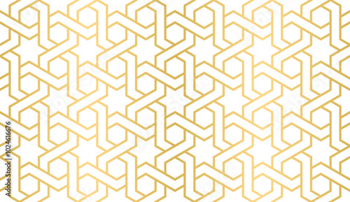 Seamless geometric ornament based on traditional arabic art, Great design for fabric, textile, cover, wrapping paper, background.