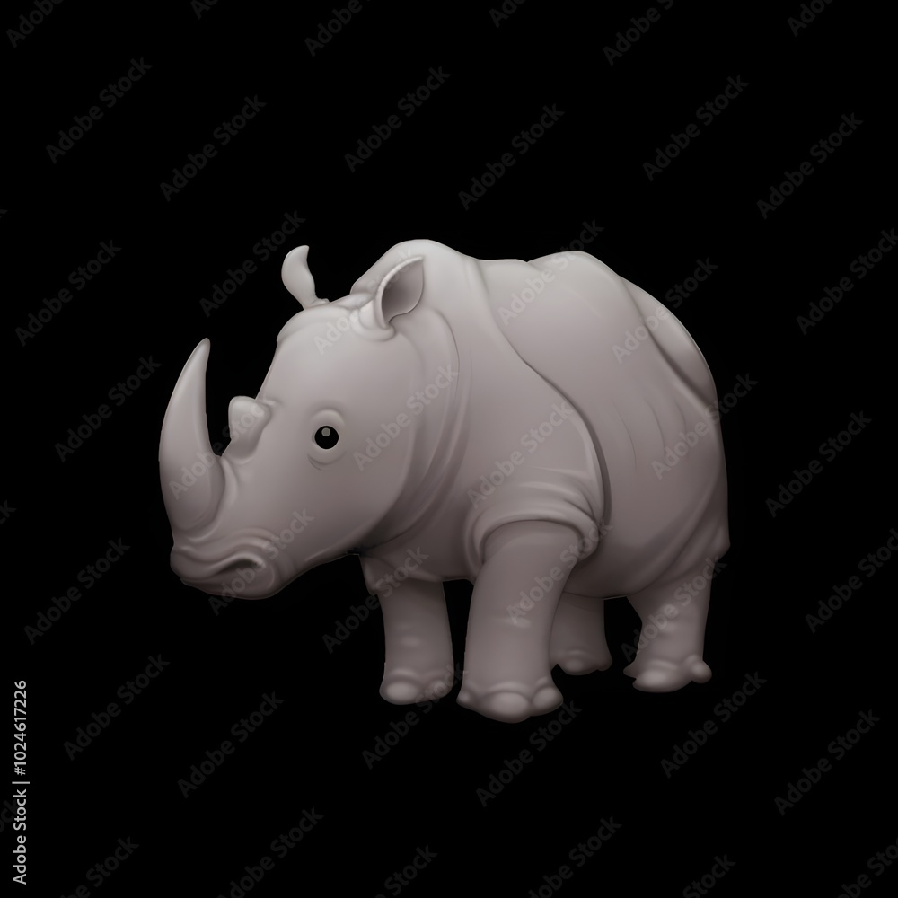 Stylized Rhino Avatar in 3D Art
Stylized Rhino Avatar in 3D Art