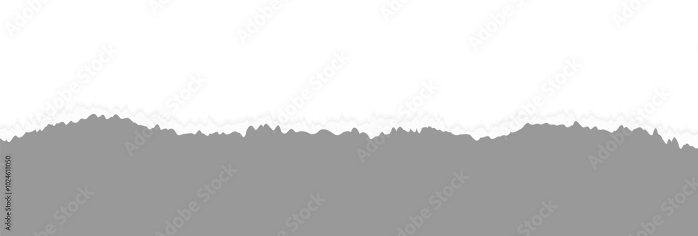 Gray Ripped Paper Isolated On White Background. Torn. Banner. Vector Illustration Gray Ripped Paper Isolated On White Background. Torn. Banner. Vector Illustration