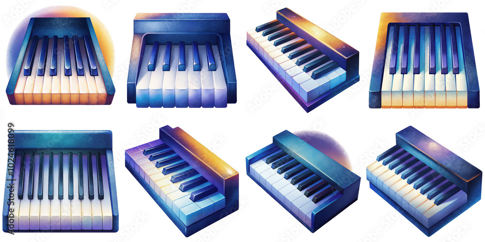 Cartoon illustration set of piano keyboard with Grainy Textures. isolate on a white background. PNG
Cartoon illustration set of piano keyboard with Grainy Textures. isolate on a white background. PNG