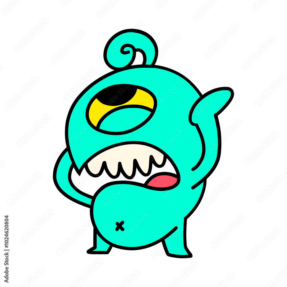 cartoon monster cartoon monster