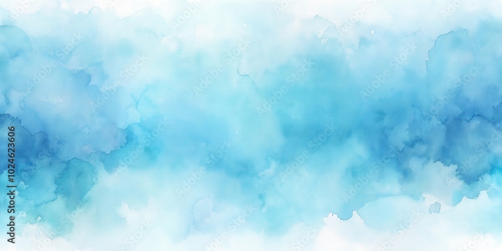 Abstract Watercolor Background with Light Blue and White Color Gradient Abstract Watercolor Background with Light Blue and White Color Gradient