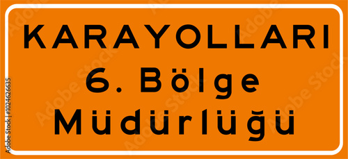 Warning Signs, Turkey Highway Standard Traffic Signs (Turkish: Karayollari Standart Trafik Isaret Levhalari, Tehlike Uyari Isaretleri, Kaplama Ustu Yon Levhasi) 