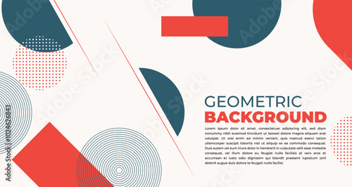 Modern Background geometric shape on white color background dynamic texture geometric solid color element design good for used on posters, banner, web and any more