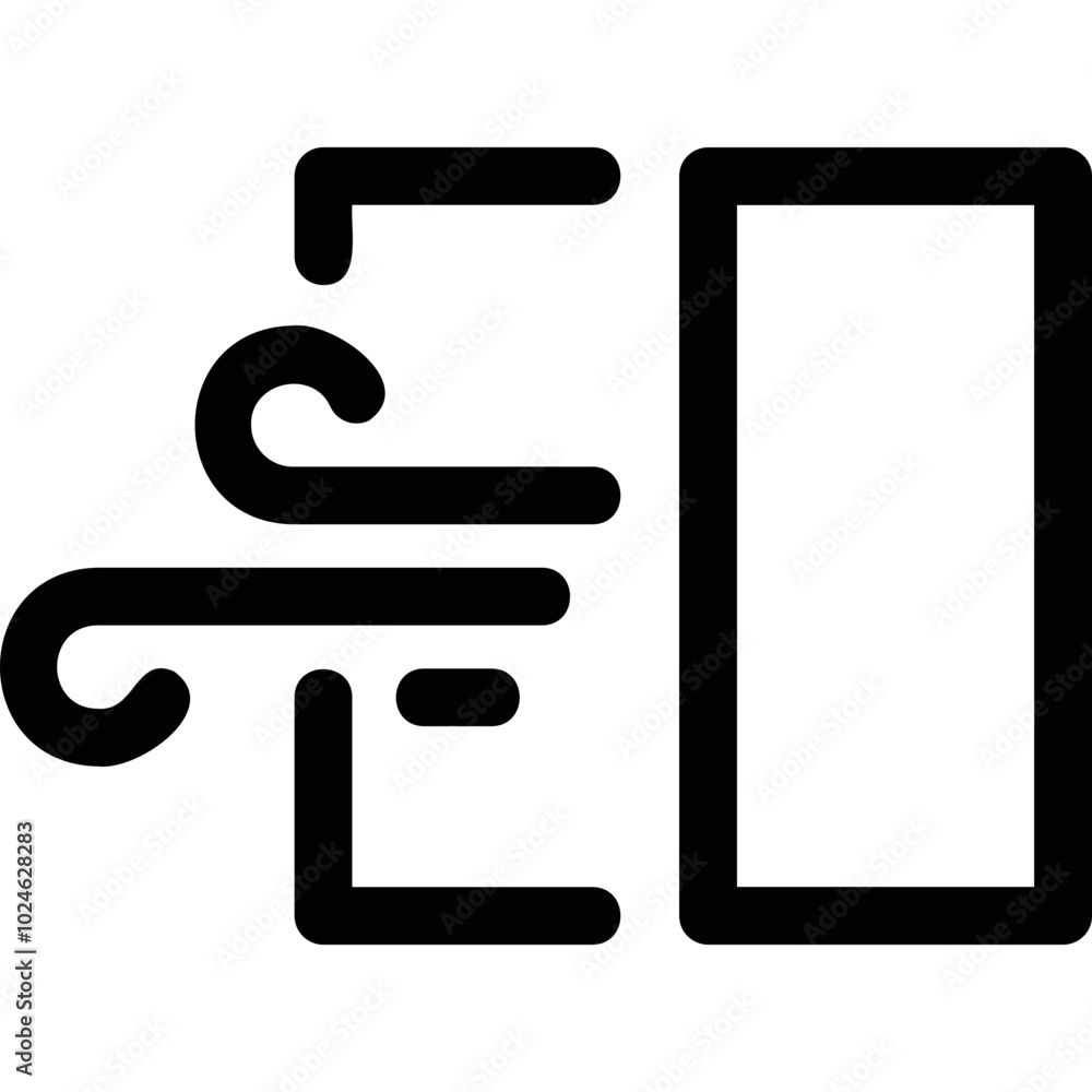 Simple vector icon window, ventilation, draft Simple vector icon window, ventilation, draft
