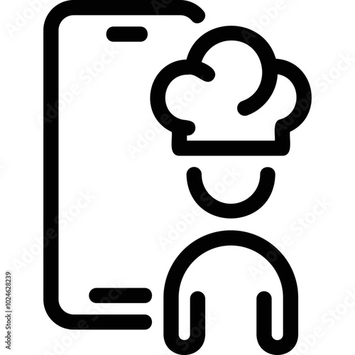 Simple vector icon cooking according to recipe