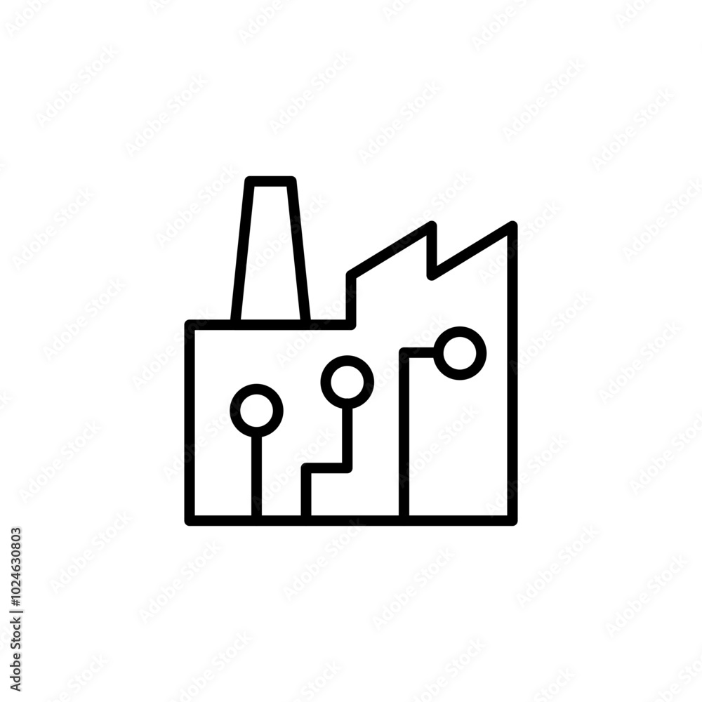 Smart Factory outline icons, minimalist vector illustration ,simple transparent graphic element .Isolated on white background Smart Factory outline icons, minimalist vector illustration ,simple transparent graphic element .Isolated on white background