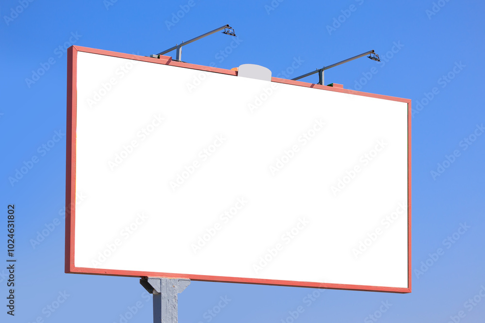 Background for design, white billboards on city streets and along roads Background for design, white billboards on city streets and along roads