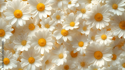 daisies on a yellow background