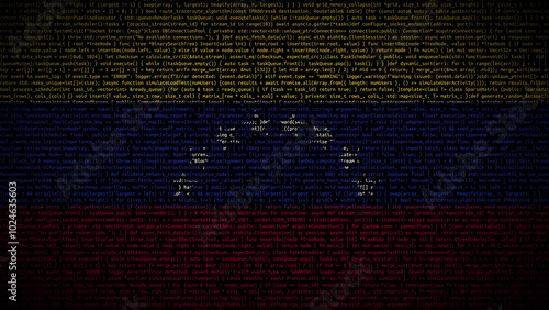 Photos Binary code on flag of Venezuela