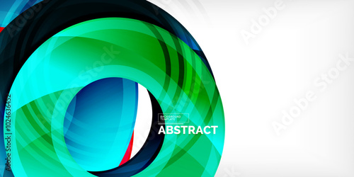 Circles, round elements, ring shapes premium background. Vector Illustration For Wallpaper, Banner, Background, Card, Book Illustration, landing page