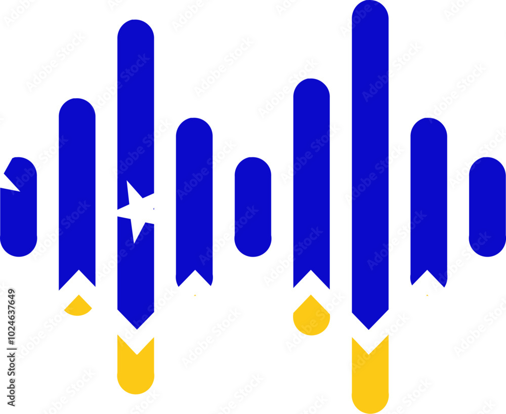 Chilean Antarctic Territory flag on Audio Wave icon Chilean Antarctic Territory flag on Audio Wave icon