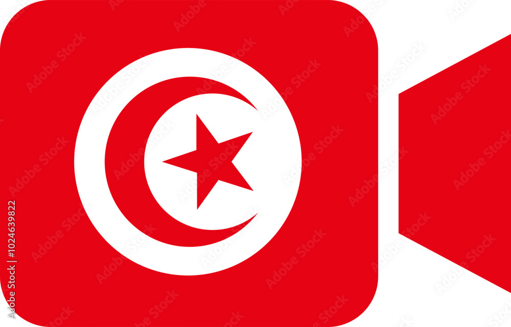 Tunisia flag on Video Call Tunisia flag on Video Call