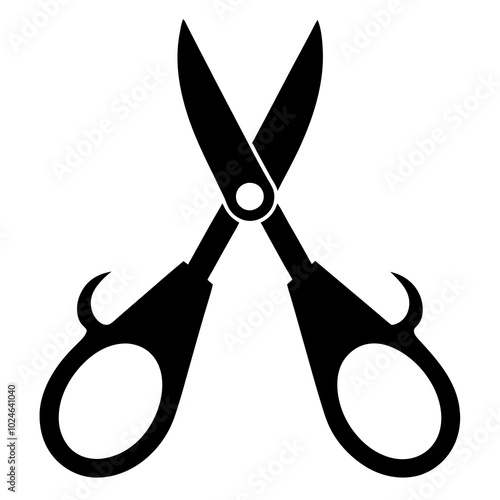 Scissors Silhouette vector illustration