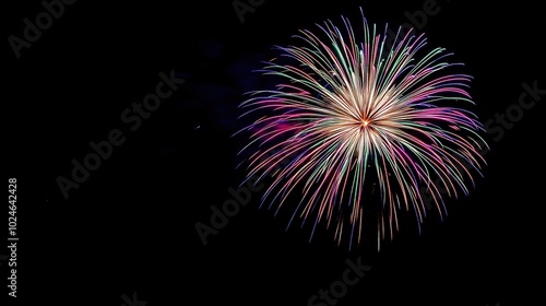 Colorful Fireworks Display