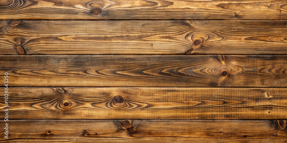 Rustic Wooden Planks with a Distressed and Weathered Texture, Displaying Natural Grain Patterns and Knots