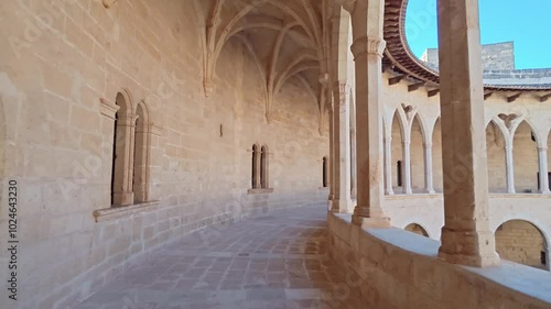 round castle on the island of mallorca