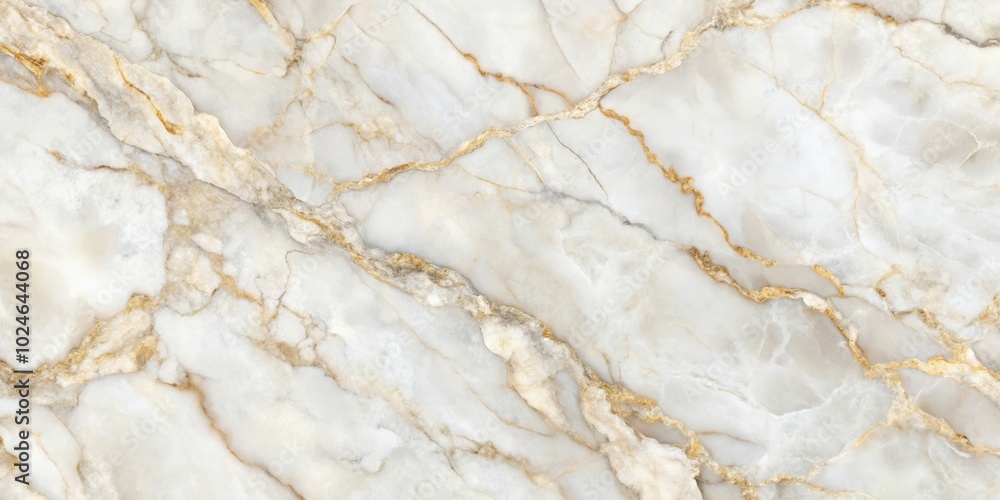 White Marble Surface with Golden Veins, Ideal for Interior Design and Backgrounds White Marble Surface with Golden Veins, Ideal for Interior Design and Backgrounds