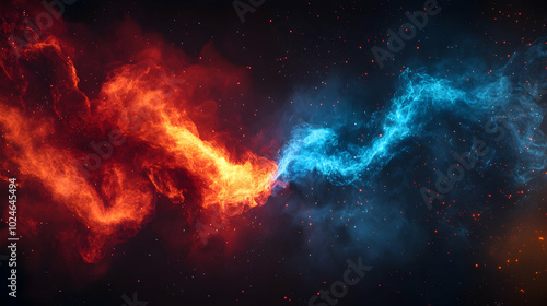 Wallpaper Mural fire and smoke Torontodigital.ca