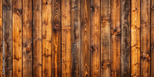 Richly textured wooden planks with natural grain and knots, exhibiting a warm brown color palette. photo