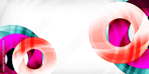 Circles, round elements, ring shapes premium background. Vector Illustration For Wallpaper, Banner, Background, Card, Book Illustration, landing page