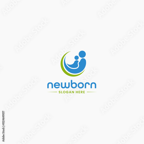 mother and child love care and compassion logo design for non profit organization