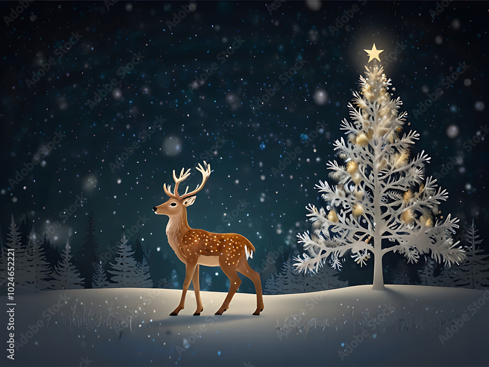 christmas background with glittering christmas tree christmas background with glittering christmas tree