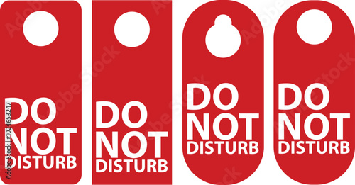 Do not disturb tag red color.