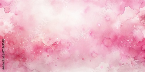 Abstract Watercolor Background with Pink and White Hues