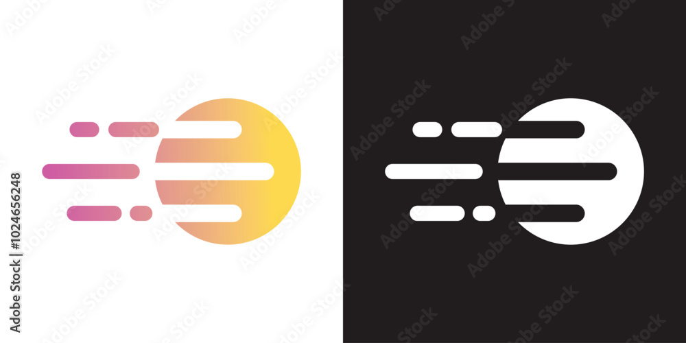 Comet meteor logo vector icon illustration design Comet meteor logo vector icon illustration design