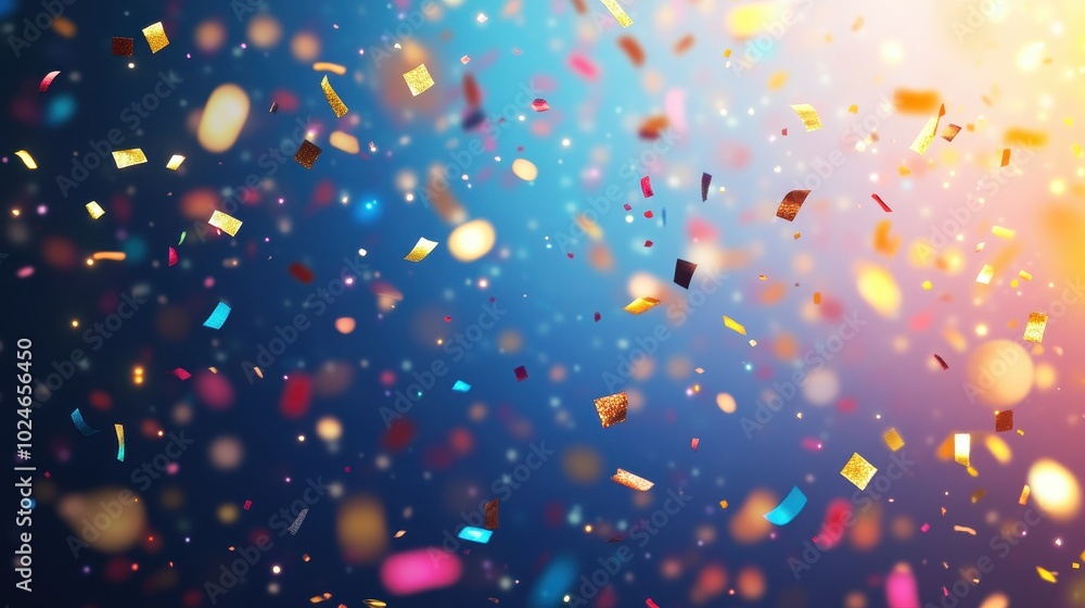 Colorful Confetti Explosion in the Sky Colorful Confetti Explosion in the Sky