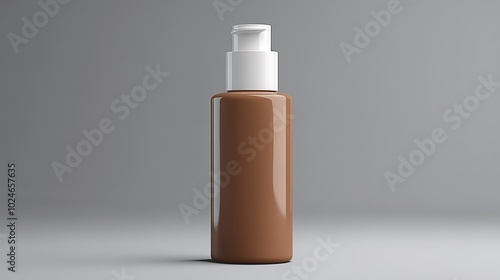 Brown Pump Bottle Mockup