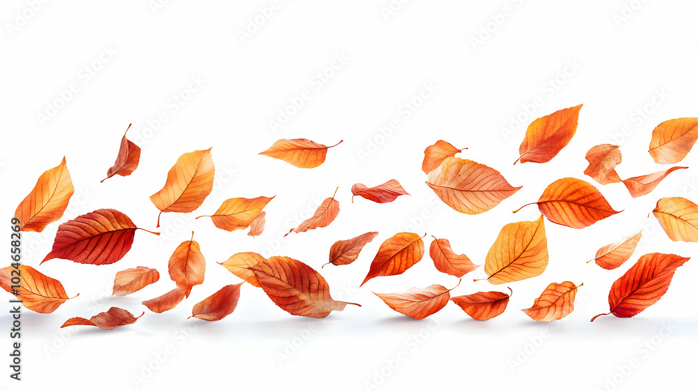 autumn leaves isolated on white autumn leaves isolated on white