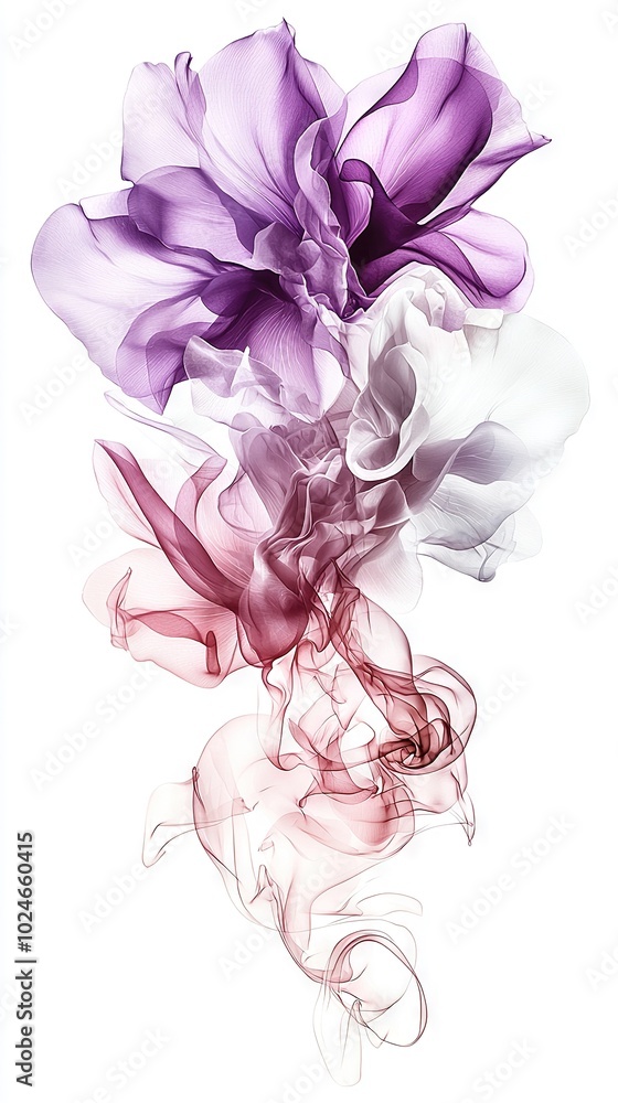 Fototapeta premium A flower sits atop a field of white on a sunny day