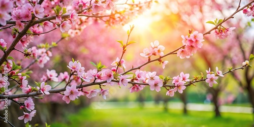 Wallpaper Mural Spring blooming branch of irgi in the garden Torontodigital.ca
