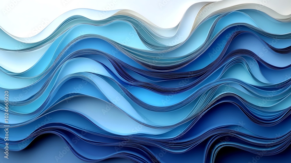 Abstract paper cut waves with flowing curves and overlapping layers, forming a fluid, organic design, paper cut waves, abstract fluid art Abstract paper cut waves with flowing curves and overlapping layers, forming a fluid, organic design, paper cut waves, abstract fluid art